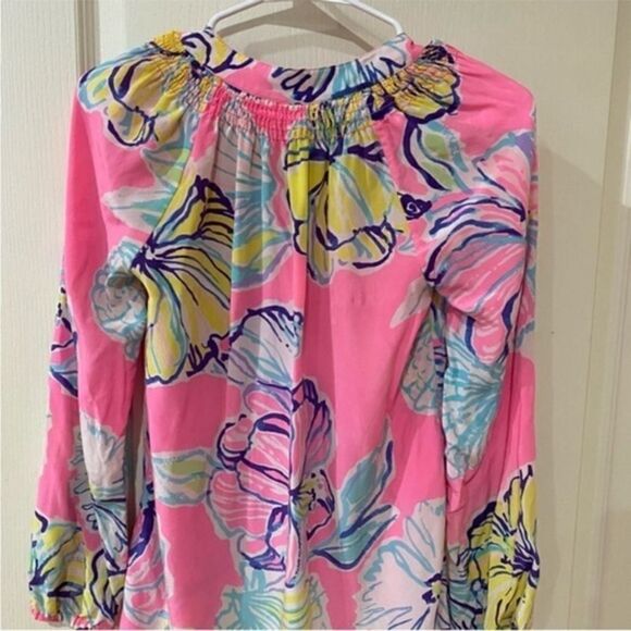 Lilly Pulitzer Silk Pullover Blouse Size XS - Picture 7 of 7